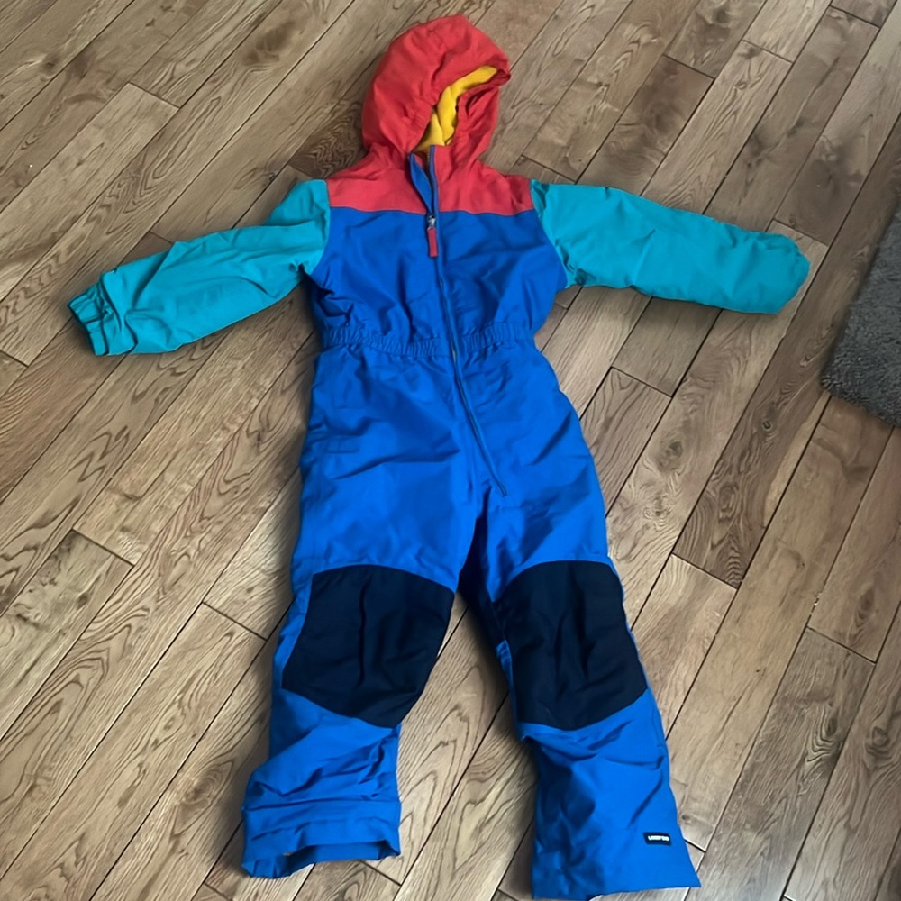 Kids size 5 Lands' End Squall Waterproof Insulated Iron Knee Winter Snow Suit